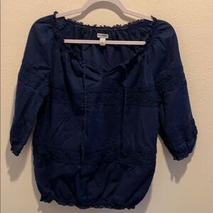 Old Navy Dark Blue Cotton w/eyelet detail. Sz SP.​​​​​​​​​​​​​​​​​​​